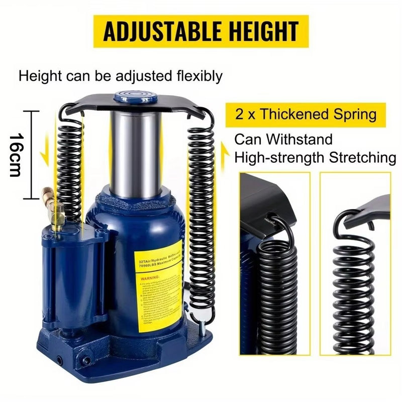 12-Ton Hydraulic Bottle Jack