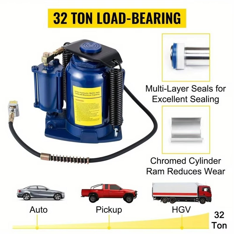 12-Ton Hydraulic Bottle Jack